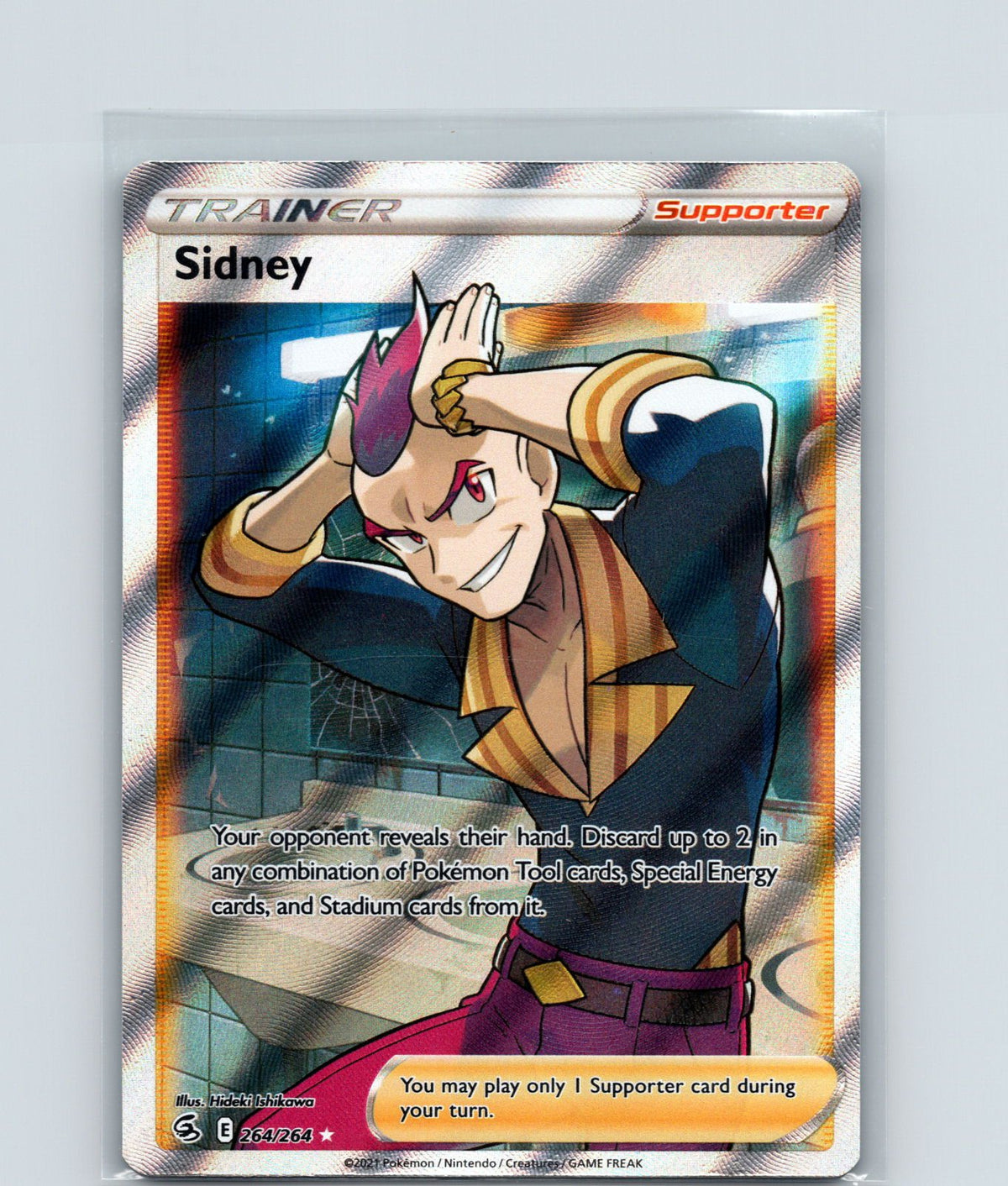 Sidney (Full Art) Holo Ultra Rare SWSH08: Fusion Strike 264/264 NM