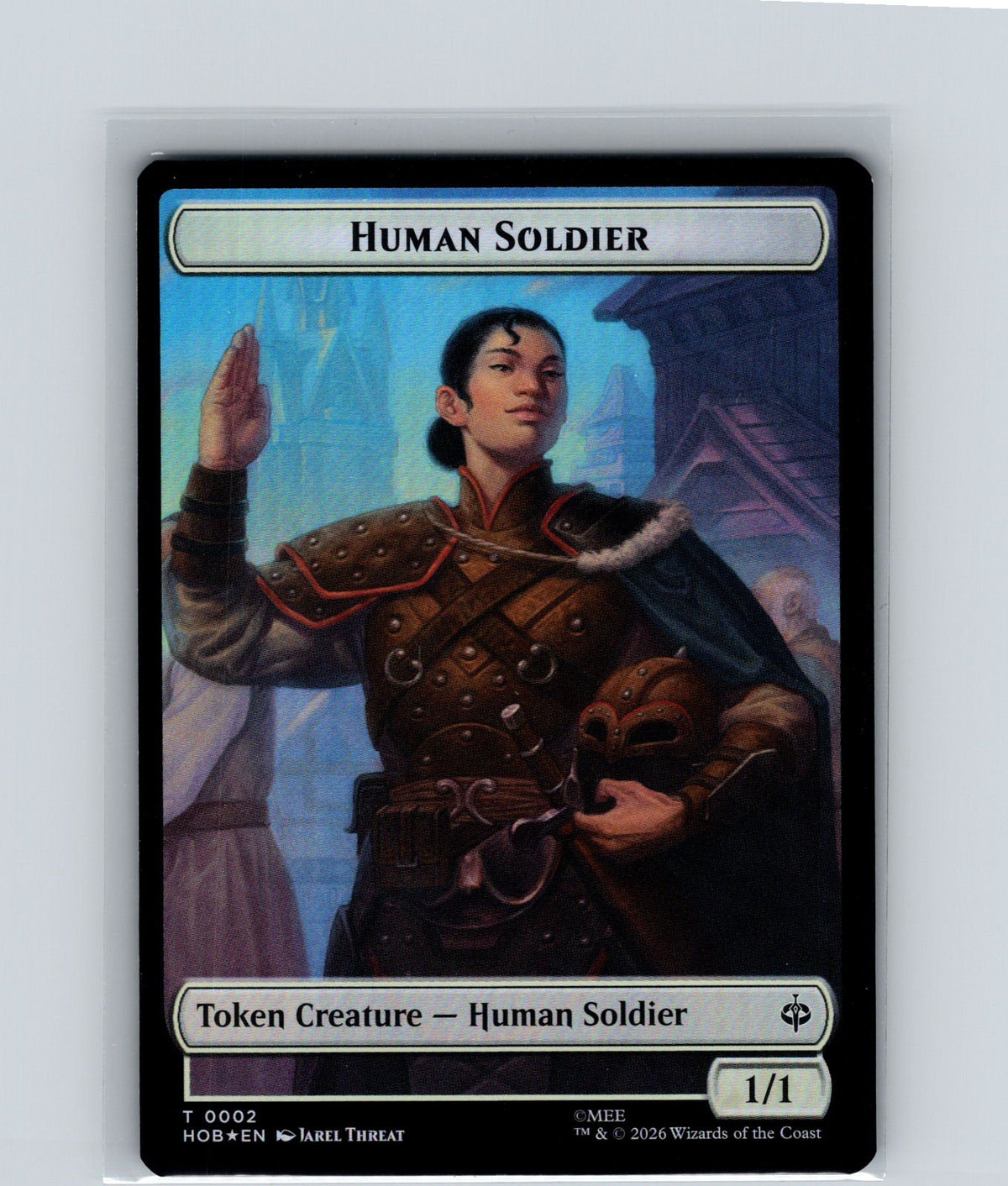 Human Soldier // Dwarf Double-Sided Token Foil T The Hobbit 2 // 6 NM