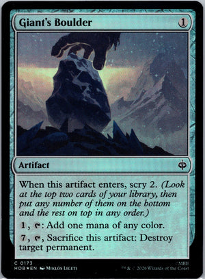 Giant's Boulder Foil C The Hobbit 173 NM