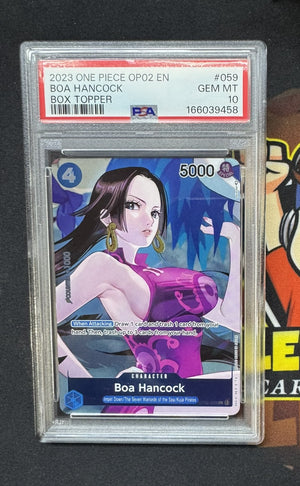 Boa Hancock (Box Topper) Foil UC Paramount War OP02-059 NM PSA 10