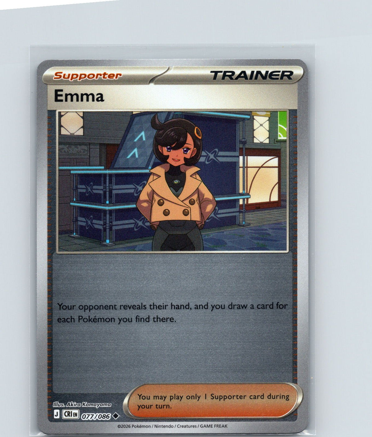 Emma Reverse Holo Uncommon ME04: Chaos Rising 077/086 NM