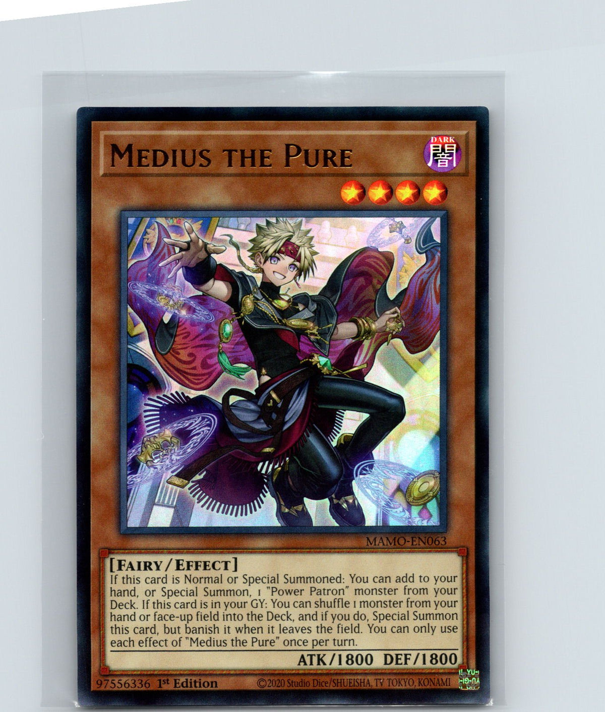 Medius the Pure 1st Edition Ultra Rare Magnificent Monsters MAMO-EN063 NM