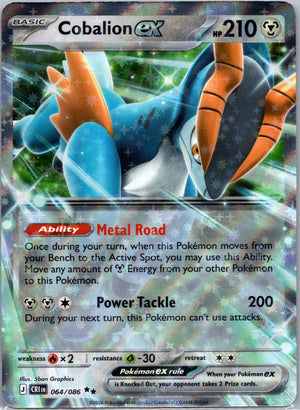 Cobalion ex Holo Double Rare ME04: Chaos Rising 064/086 NM