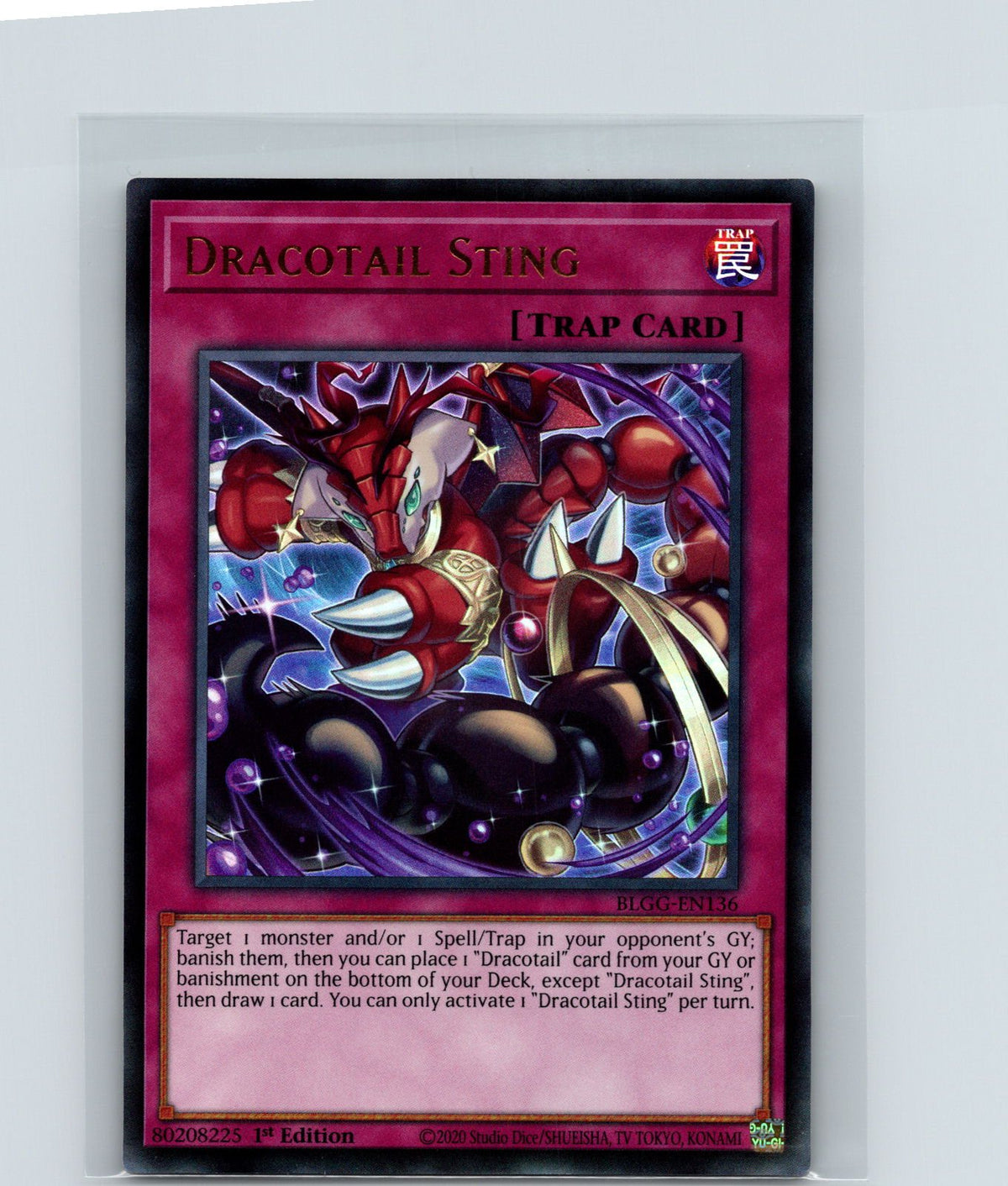 Dracotail Sting 1st Edition Ultra Rare BLGG-EN136 NM