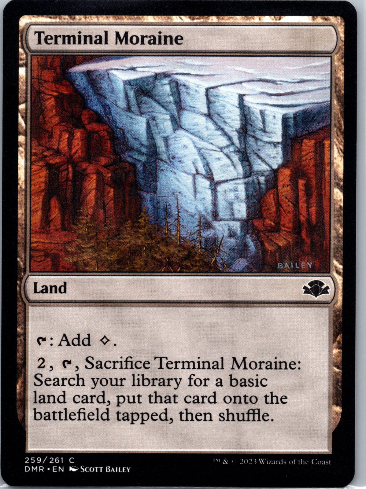 Terminal Moraine C Dominaria Remastered 259 NM