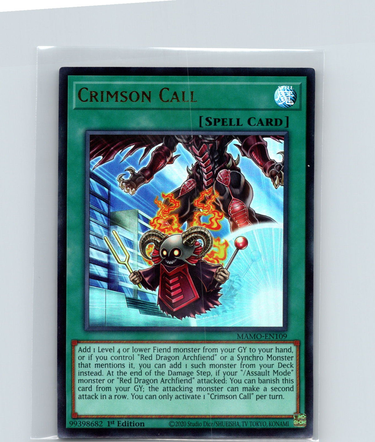 Crimson Call 1st Edition Ultra Rare Magnificent Monsters MAMO-EN109 NM