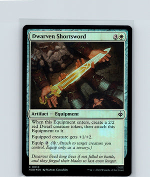 Dwarven Shortsword Foil C The Hobbit 10 NM