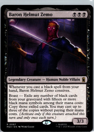 Baron Helmut Zemo R Marvel Super Heroes 87 NM