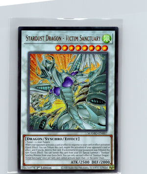 Stardust Dragon - Victim Sanctuary 1st Edition Ultra Rare MAMO-EN007 NM