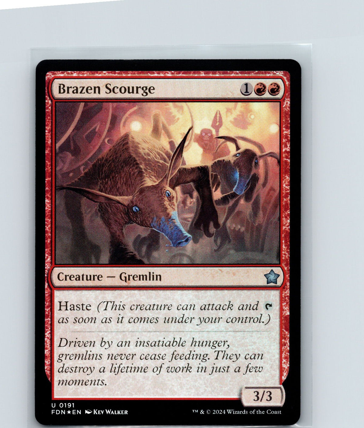 Brazen Scourge Foil U Foundations 191 NM
