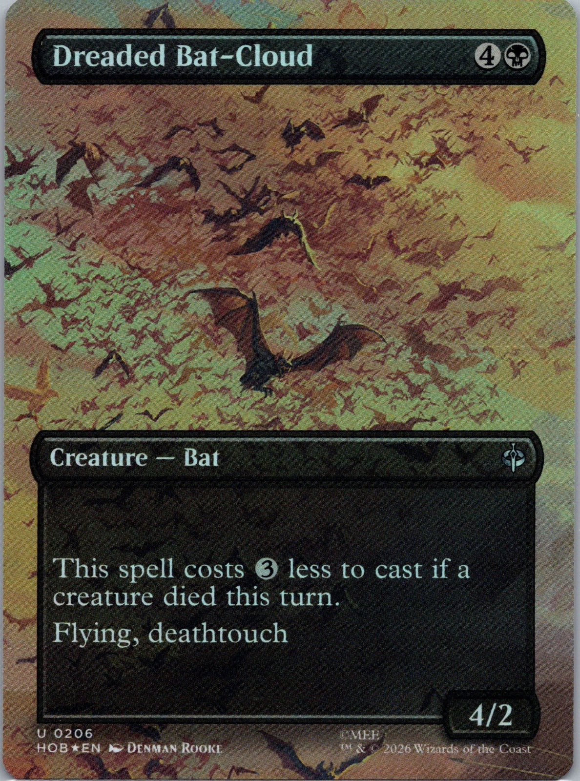 Dreaded Bat-Cloud (Borderless) Foil U The Hobbit 206 NM