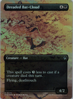 Dreaded Bat-Cloud (Borderless) Foil U The Hobbit 206 NM