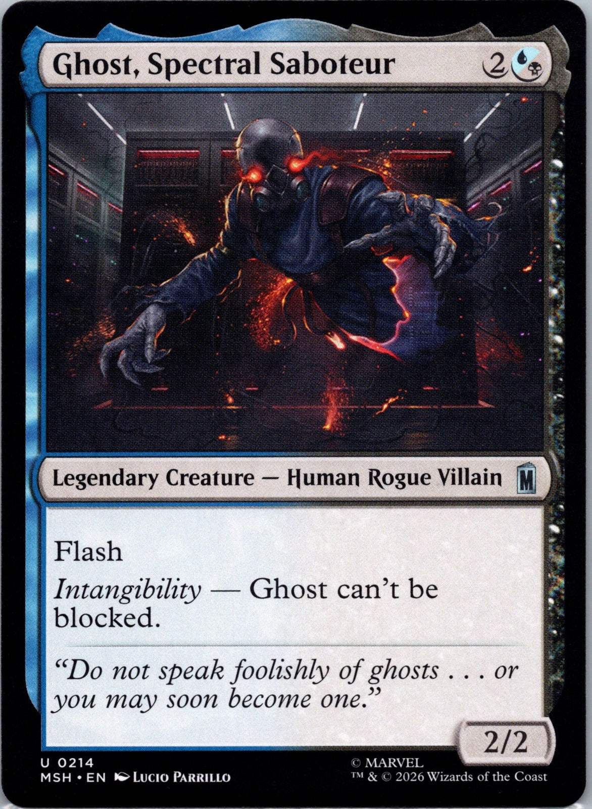 Ghost, Spectral Saboteur U Marvel Super Heroes 214 NM