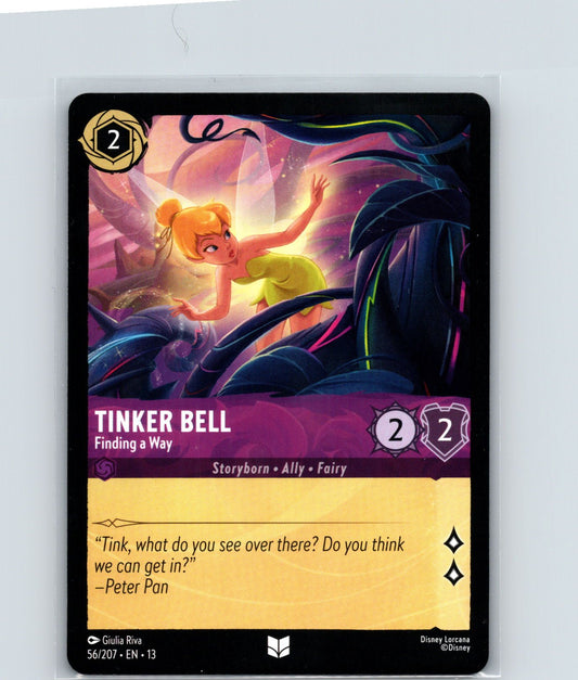 Tinker Bell - Finding a Way Uncommon Attack of the Vine! 56/207 NM