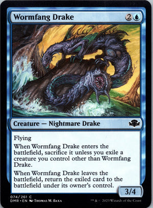Wormfang Drake C Dominaria Remastered 74 NM