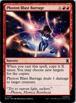 Photon Blast Barrage U Marvel Super Heroes 147 NM