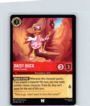 Daisy Duck - Trendy Traveler Uncommon Wilds Unknown 115/204 NM