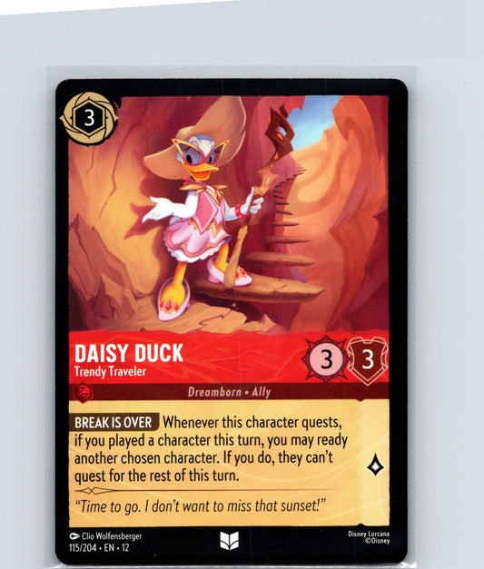 Daisy Duck - Trendy Traveler Uncommon Wilds Unknown 115/204 NM