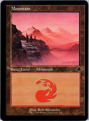 Mountain (Retro Frame) L Dominaria Remastered 408 NM