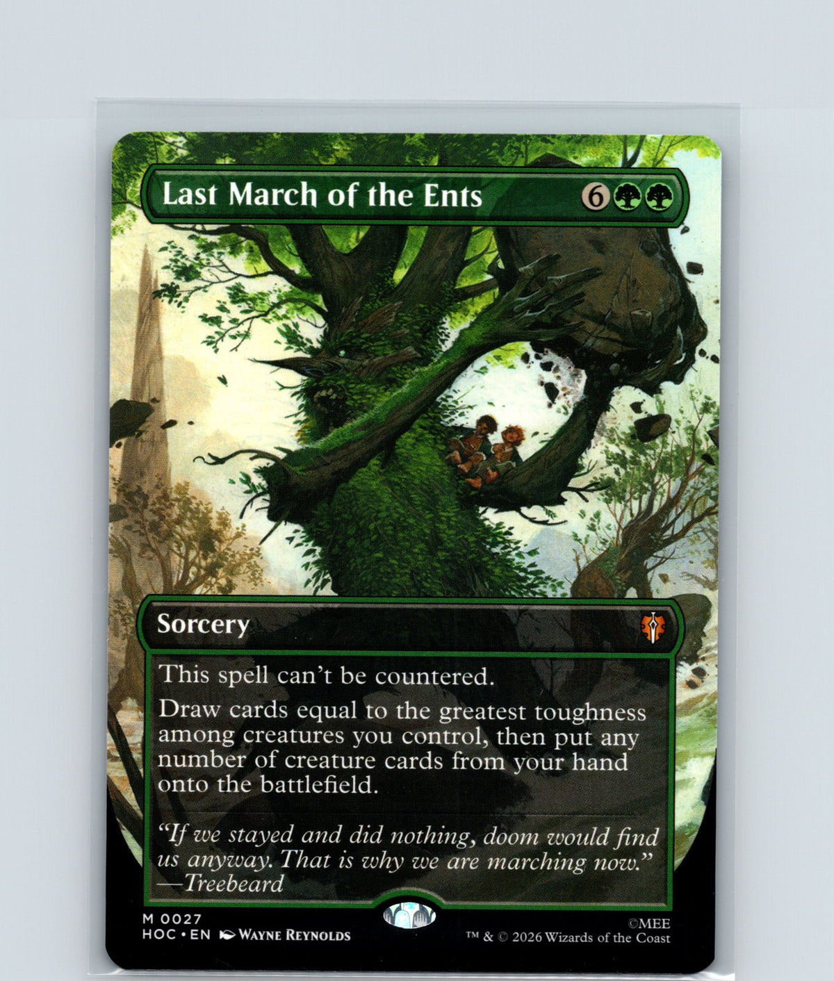 Last March of the Ents (Borderless) M The Hobbit: Eternal-Legal 27 NM