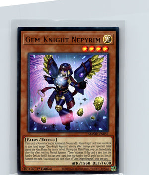 Gem-Knight Nepyrim 1st Edition Ultra Rare Magnificent Monsters MAMO-EN057 NM