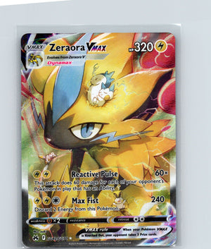 Zeraora VMAX Holo Ultra Rare SWSH: Crown Zenith: Galarian Gallery GG42/GG70 NM