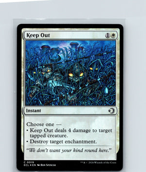 Keep Out Foil C Lorwyn Eclipsed 19 NM