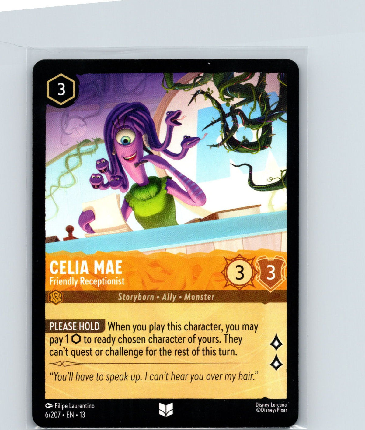 Celia Mae - Friendly Receptionist Uncommon Attack of the Vine! 6/207 NM