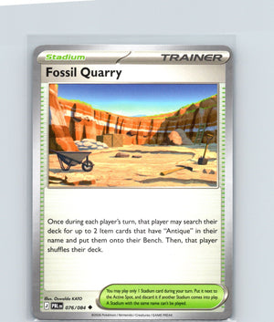 Fossil Quarry Uncommon ME05: Pitch Black 076/084 NM
