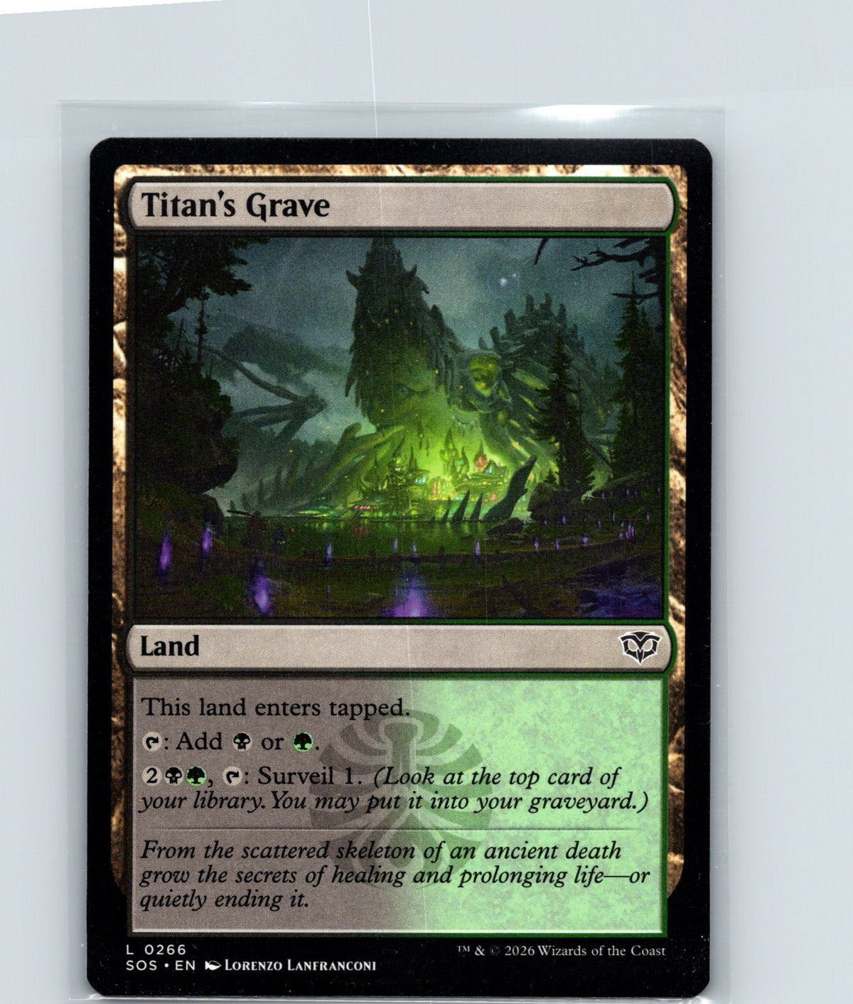 Titan's Grave L Secrets of Strixhaven 266 NM