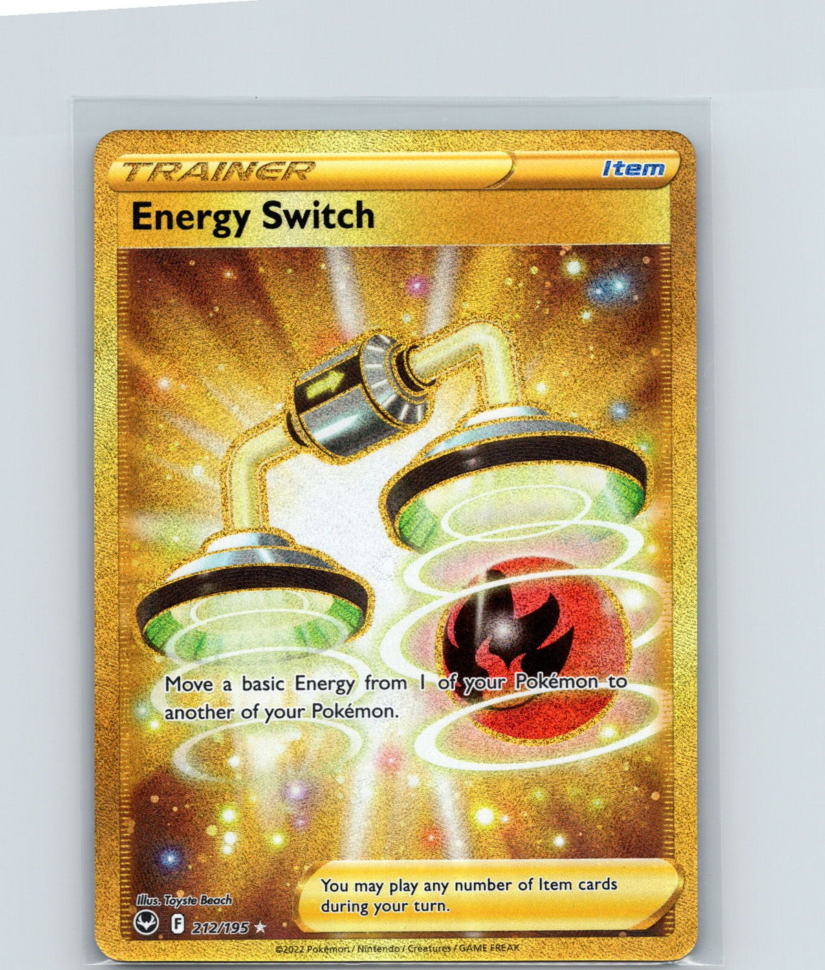 Energy Switch (Secret) Holo Secret Rare SWSH12: Silver Tempest 212/195 NM