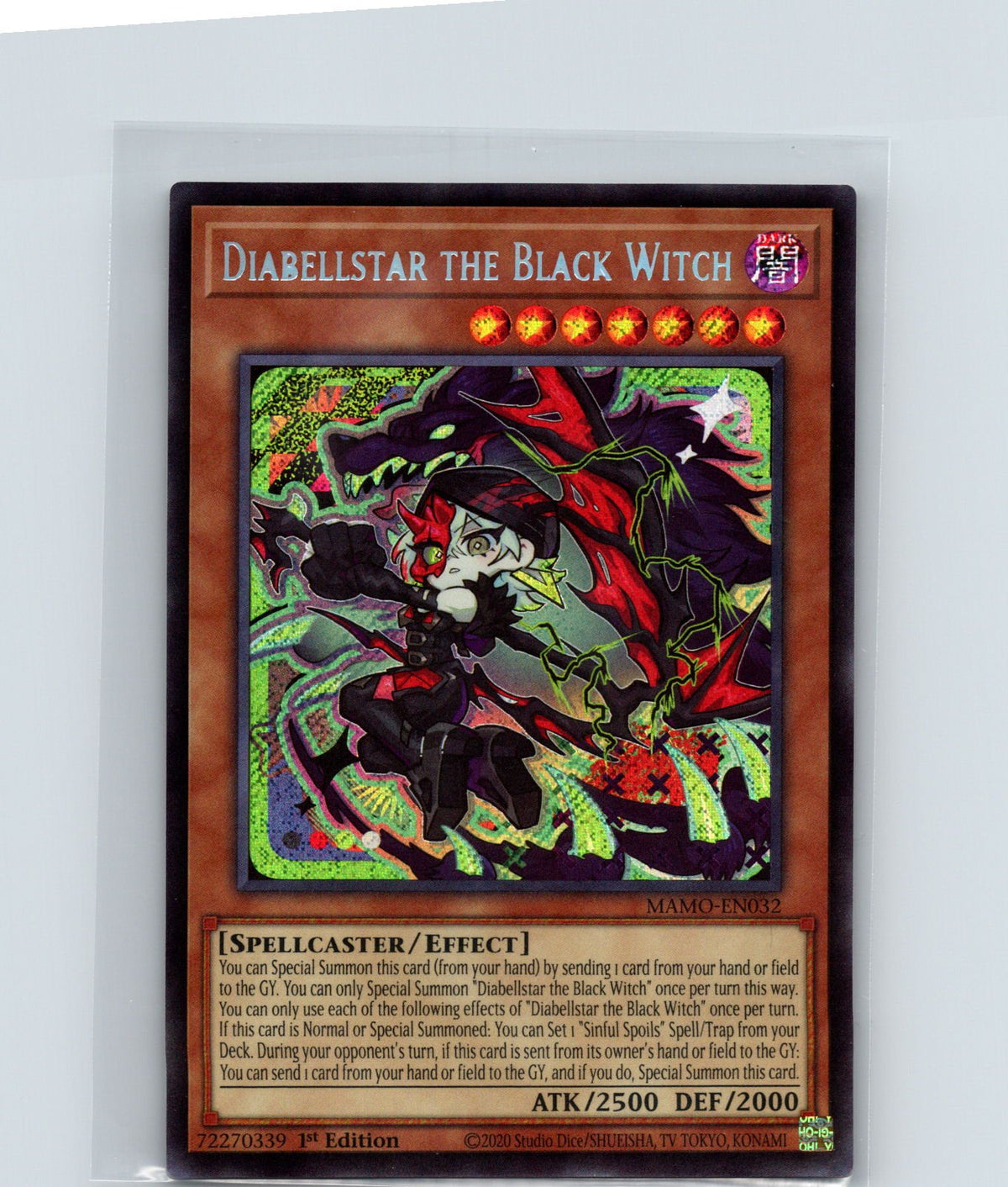 Diabellstar the Black Witch 1st Ed Ultra Rare Magnificent Monsters MAMO-EN032 NM