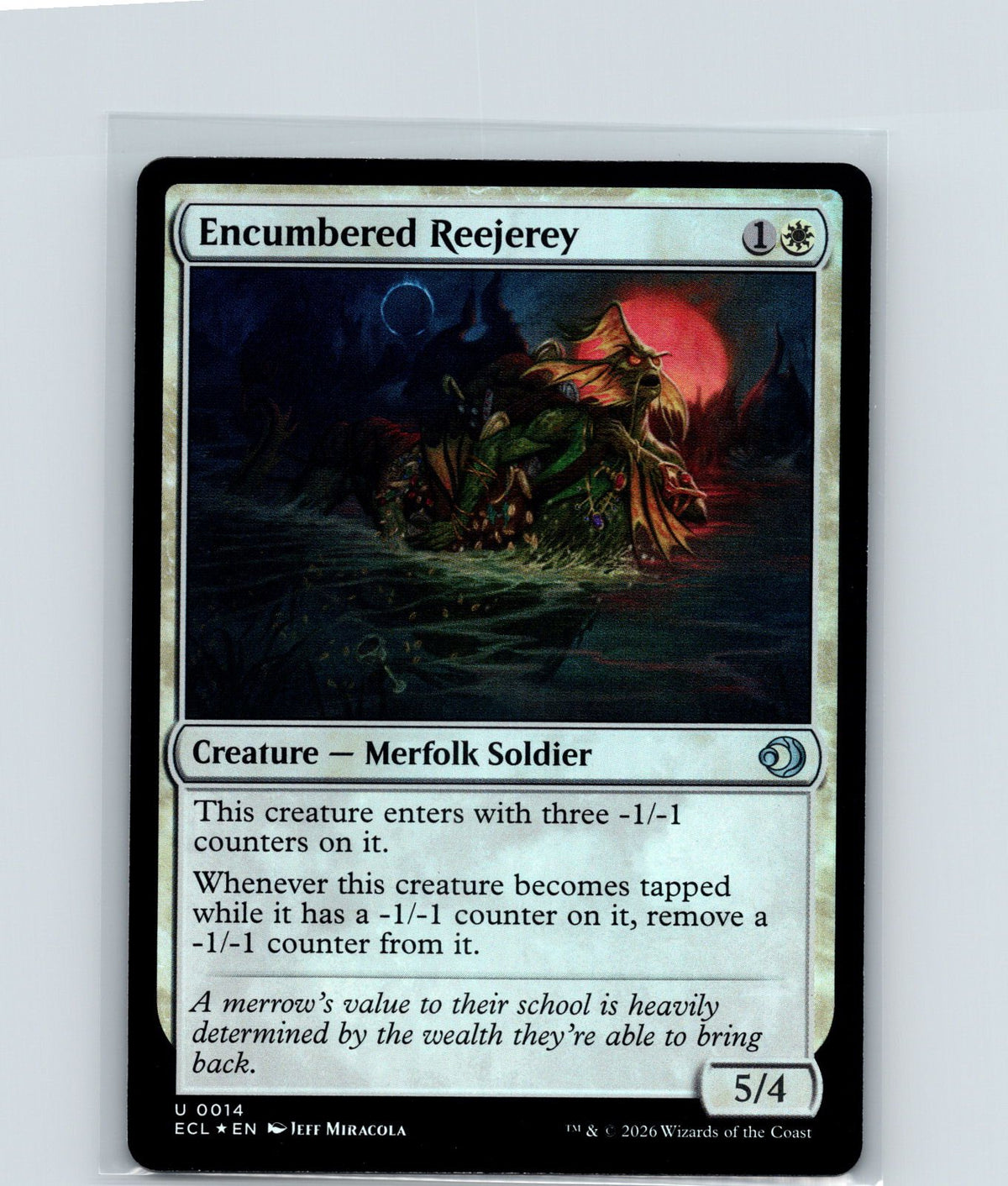 Encumbered Reejerey Foil U Lorwyn Eclipsed 14 NM