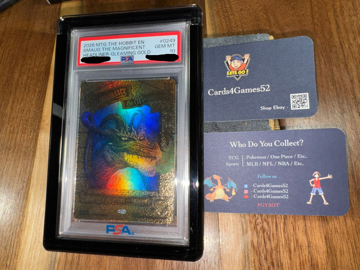 Smaug the Magnificent Gleaming Gold Headliner The Hobbit PSA 10