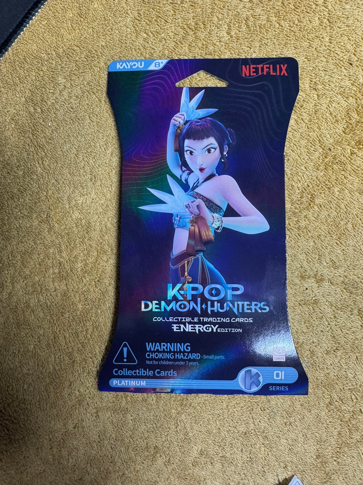 Kayou Netflix KPop Demon Hunters Energy Edition Pack 8 Cards Series 01 Platinum