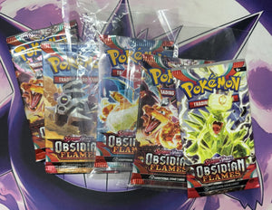 Obsidian Flames 2023 Pokémon Booster Packs - English Lot of 5