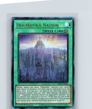 Dogmatika Nation 1st Edition Collector Rare Rarity Collection 5 RA05-EN066 NM
