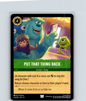 Put That Thing Back Uncommon Attack of the Vine! 103/207 NM