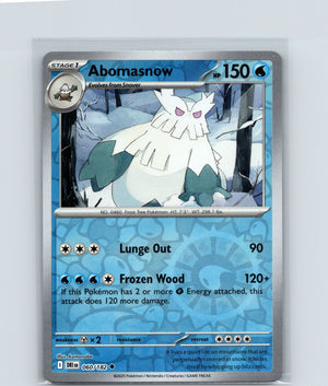 Abomasnow Reverse Holo Uncommon SV10: Destined Rivals 060/182 NM