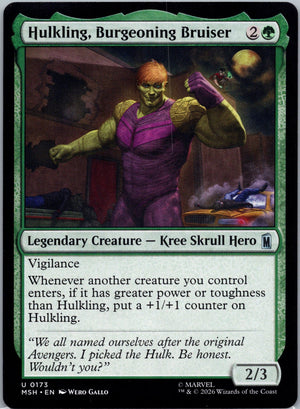 Hulkling, Burgeoning Bruiser U Marvel Super Heroes 173 NM