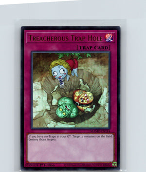 Treacherous Trap Hole 1st Edition Ultra Rare Magnificent Monsters MAMO-EN114 NM