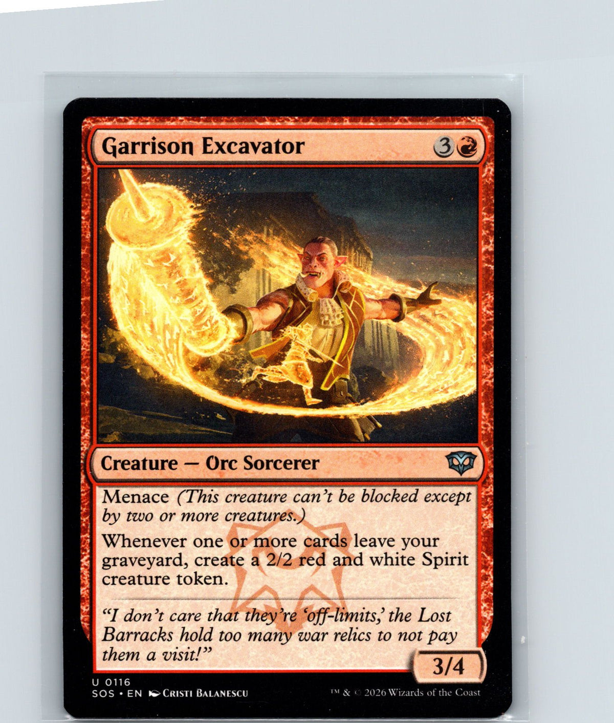 Garrison Excavator U Secrets of Strixhaven 116 NM