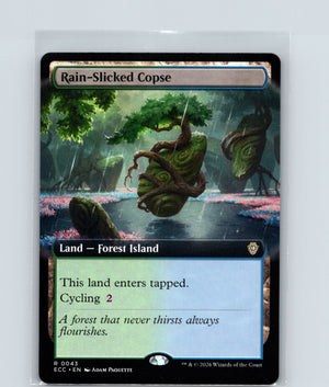 Rain-Slicked Copse (Extended Art) R Commander: Lorwyn Eclipsed 43 NM