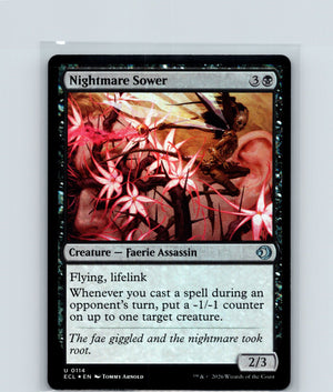 Nightmare Sower Foil U Lorwyn Eclipsed 114 NM