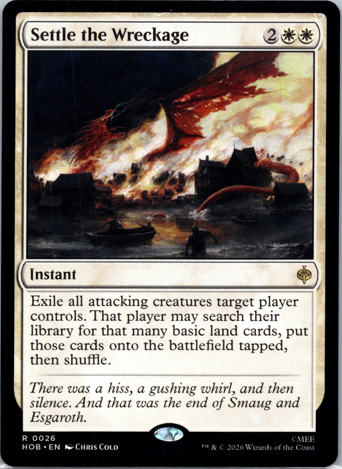 Settle the Wreckage R The Hobbit 26 NM