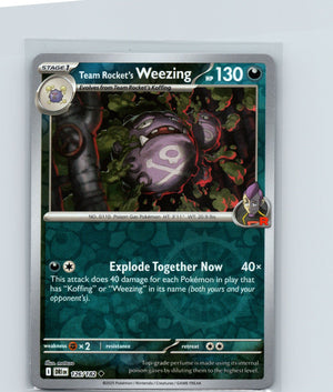 Team Rocket's Weezing Reverse Holo Uncommon SV10: Destined Rivals 126/182 NM