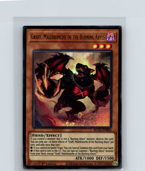 Graff, Malebranche of the Burning Abyss 1st Edition Ultra Rare BLGG-EN063 NM