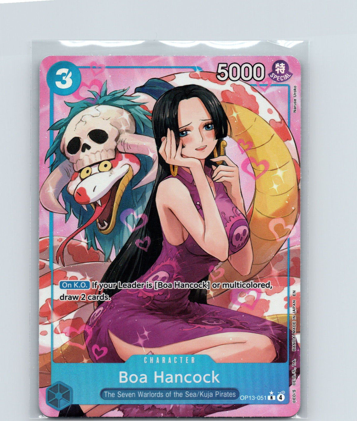 Boa Hancock (Alternate Art) Foil R Carrying On His Will OP13-051 NM