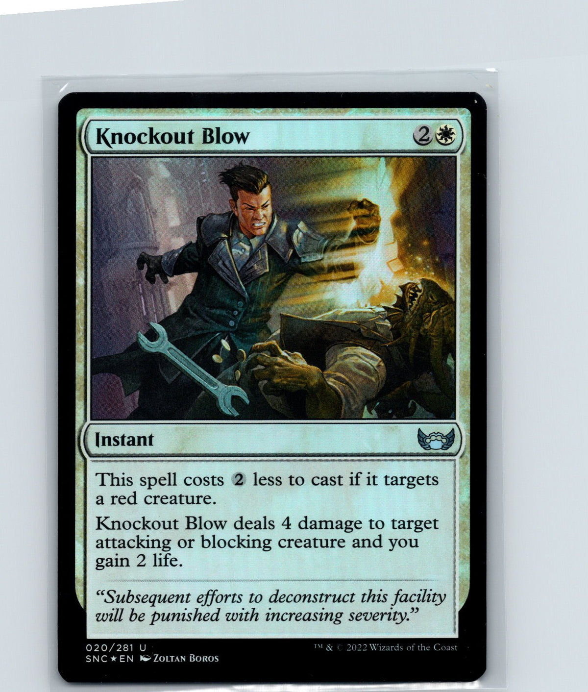Knockout Blow Foil U Streets of New Capenna 20 NM