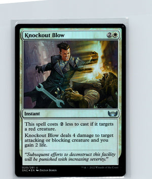 Knockout Blow Foil U Streets of New Capenna 20 NM
